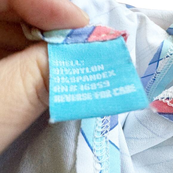 J. McLaughlin Catalina Cloth Tennis Swing Circle Skirt Geometric Design Small S - Picture 10 of 11